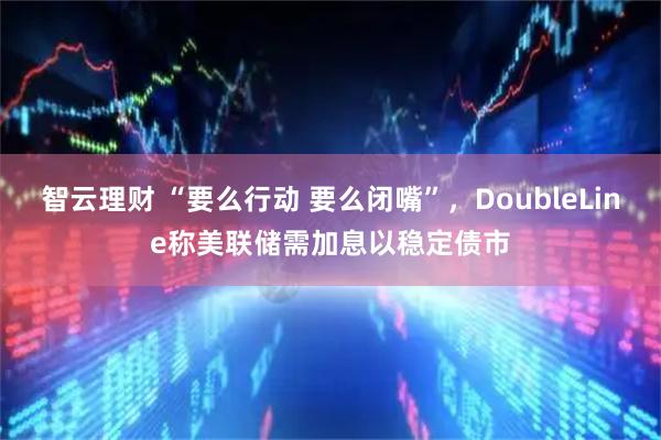 智云理财 “要么行动 要么闭嘴”，DoubleLine称美联储需加息以稳定债市